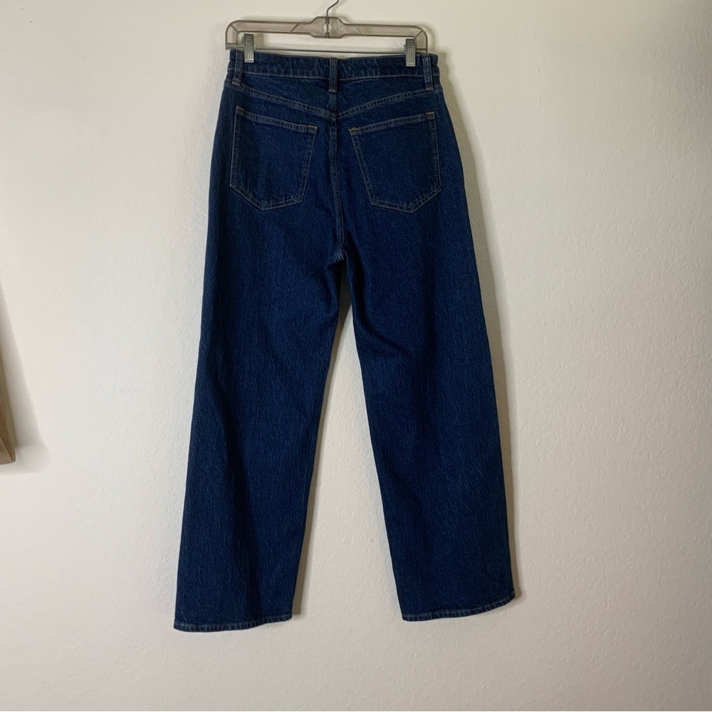 Abercrombie & fitch High Rise 90s Relaxed Split-Vent Hem Jean 29 short NWT - Picture 9 of 12
